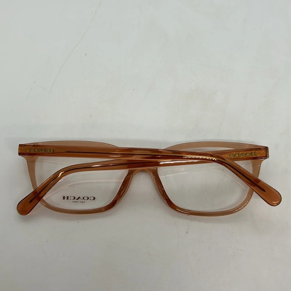 Coach HC6139U Eyeglasses Frames Case RXable 5822 Translucent Saddle NWT - Picture 7 of 8